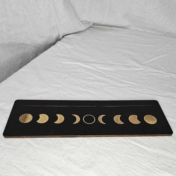 Wooden Moon Cycle Oracle/Tarot Card Holder