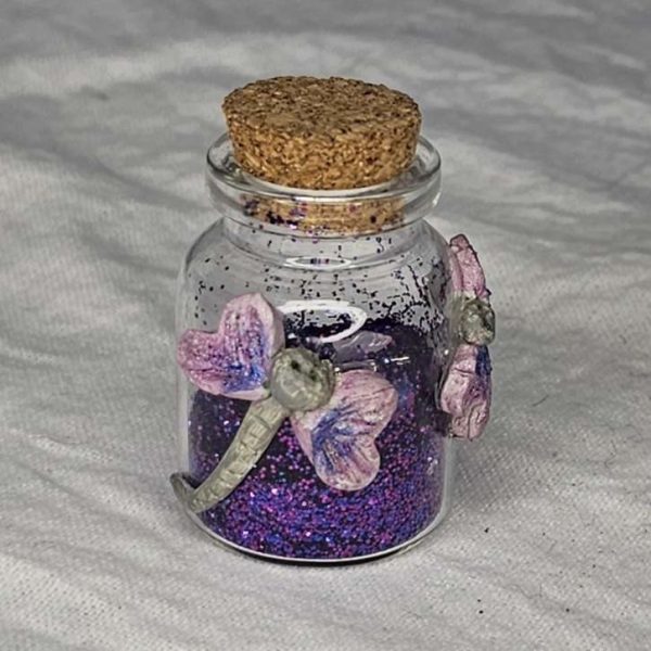 Fairy Wish Jar with dragonflies