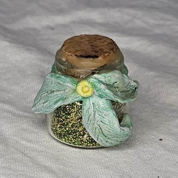 Fairy Wish Jar - Green/Gold