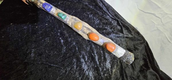 Double Ended Chakra Healing Wand (talking stick) - Image 3